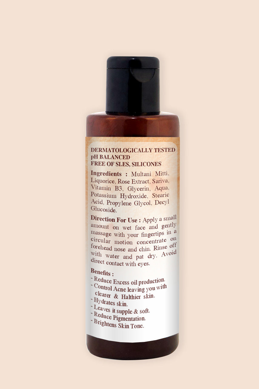 Multani Mitti Facewash - Ayurvedic Radiance for Your Skin - 100ml